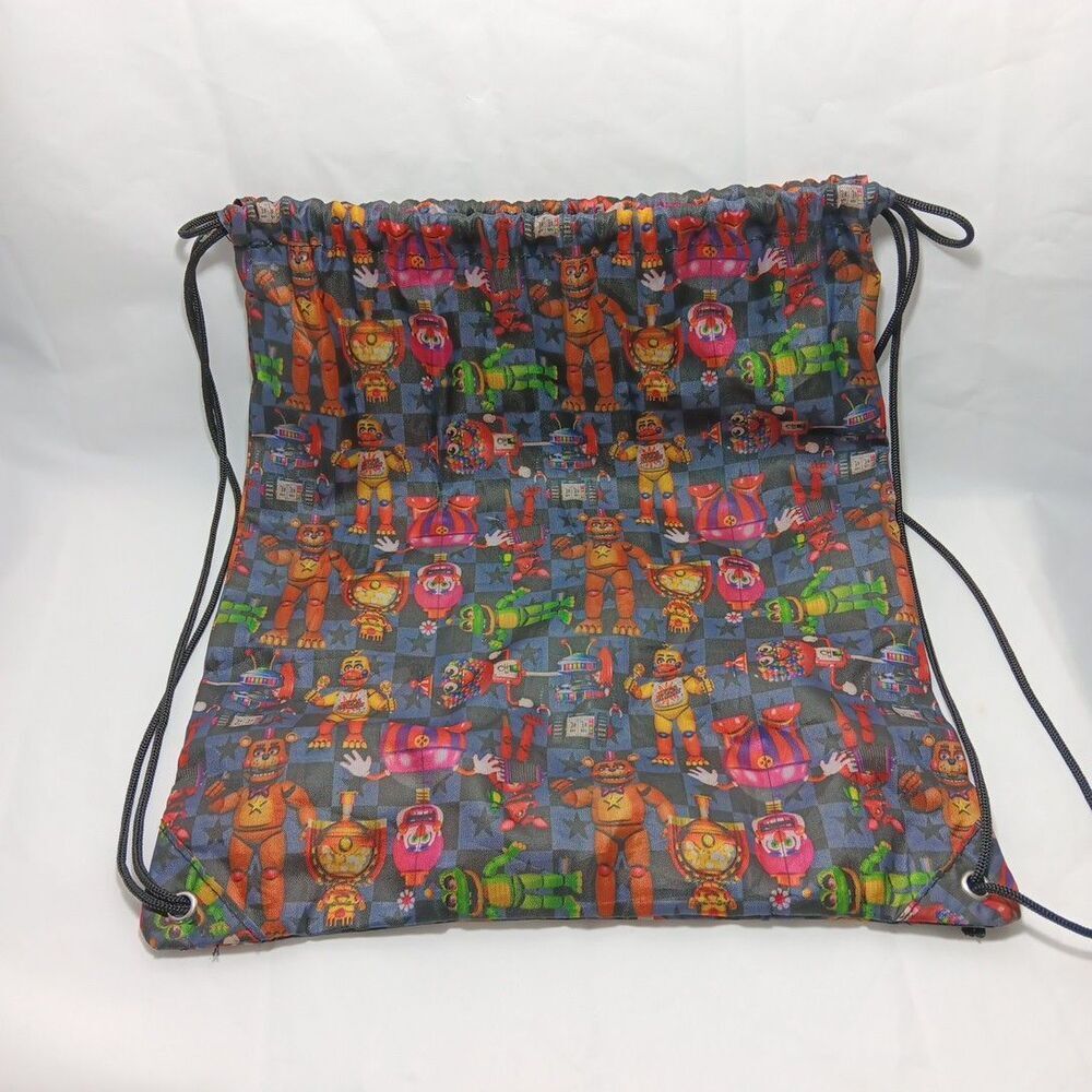 Five Nights At Freddy's Cinch Drawstring Backpack All Over Print Light Weight